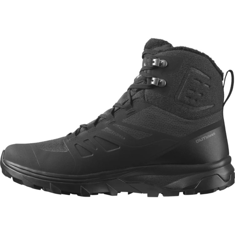 Black Salomon Outblast Thinsulate Climasalomon Waterproof Women's Winter Boots | IE ZG1804